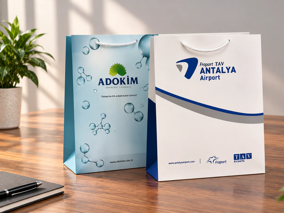 Matbaa Baskı: Baskılı kâğıt çantalar
